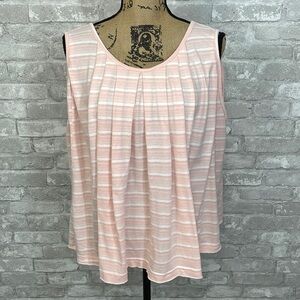 Easel Sleeveless Striped Tank Top